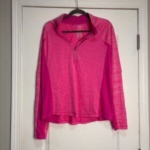 Danskin Pink Athletic Lightweight Long Sleeve Pullover Size XL
